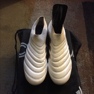 Adidas copa 19+ fg pearl white/gold/blue